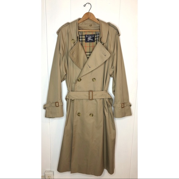 Burberry Other - Burberry Double Breasted Trench Coat Vintage Men's